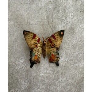 Vintage Textured Metal BUTTERFLY Brooch/Pin - Apollo Butterfly